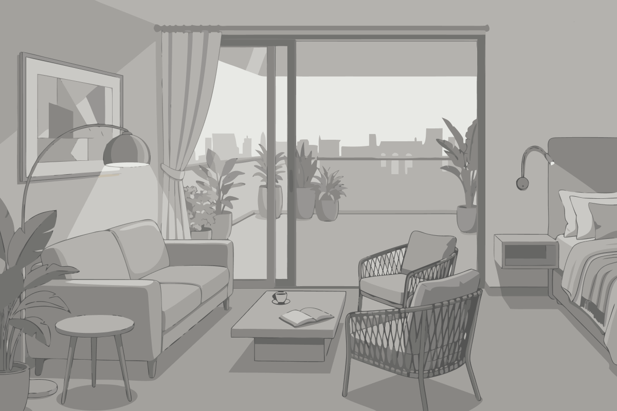 Suite with One King and Two Queen Beds - Non-Smoking
